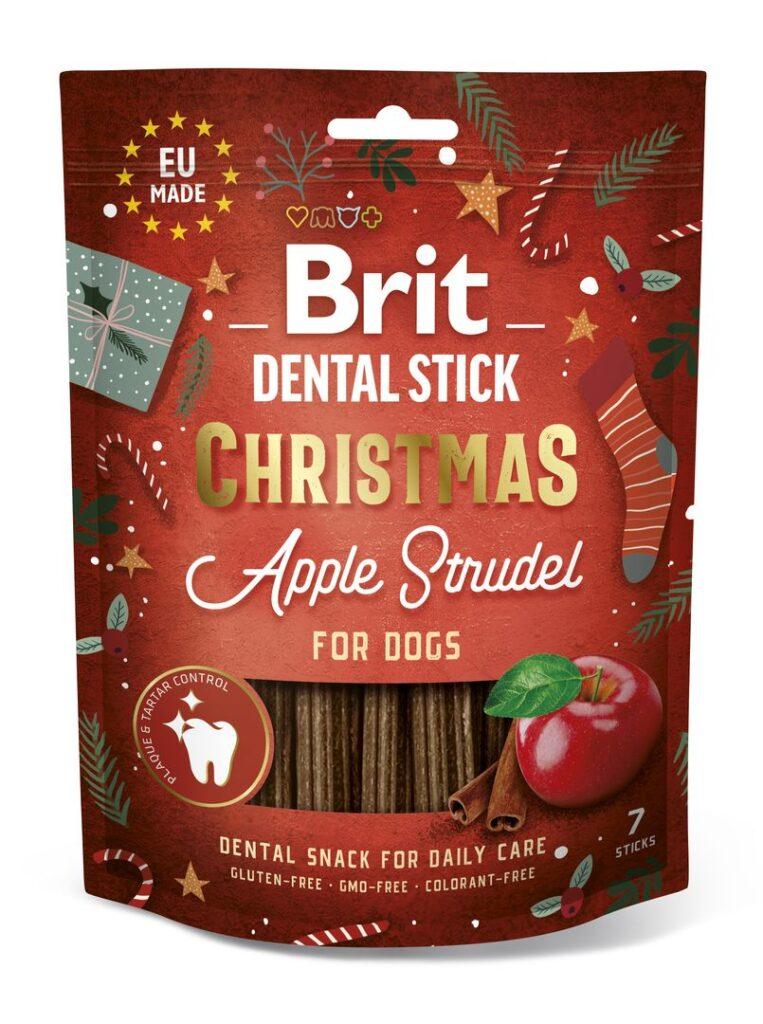 Brit Dental Stick Christmas närimispulgad koertele 7tk 250 g