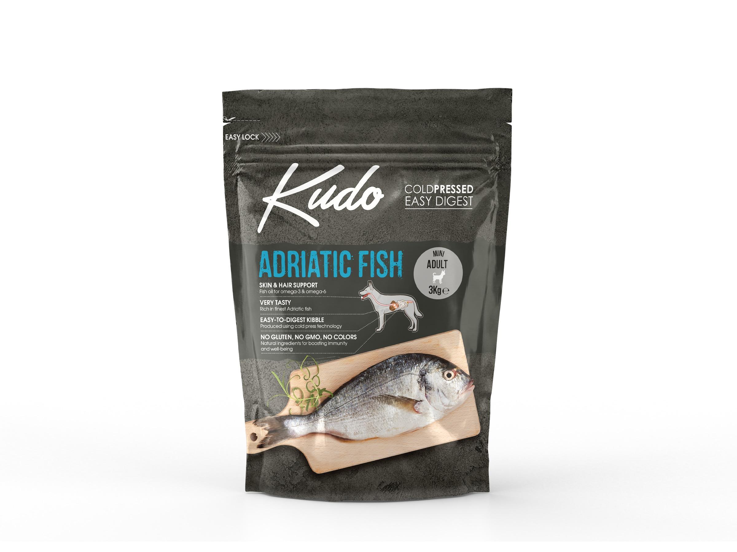 8606109019817.jpg Kudo Adriatic Fish Mini külmpressitud koeratoit 3kg - Image 1