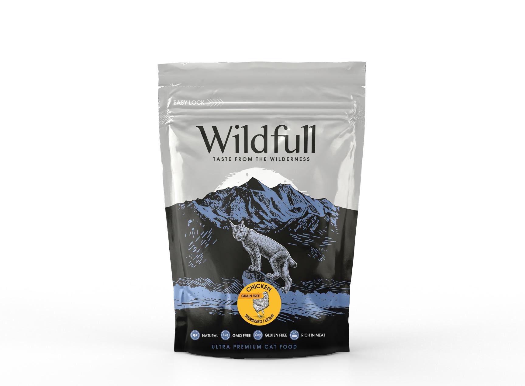 8606111116795.jpg Wildfull Chicken Sterilised Light kassitoit 400g - Image 1