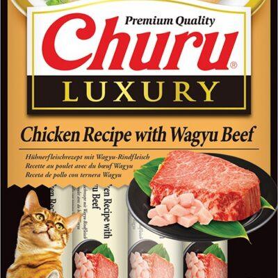 Churu Luxury kassimaius kana ja Wagyu veiselihaga 4x14g