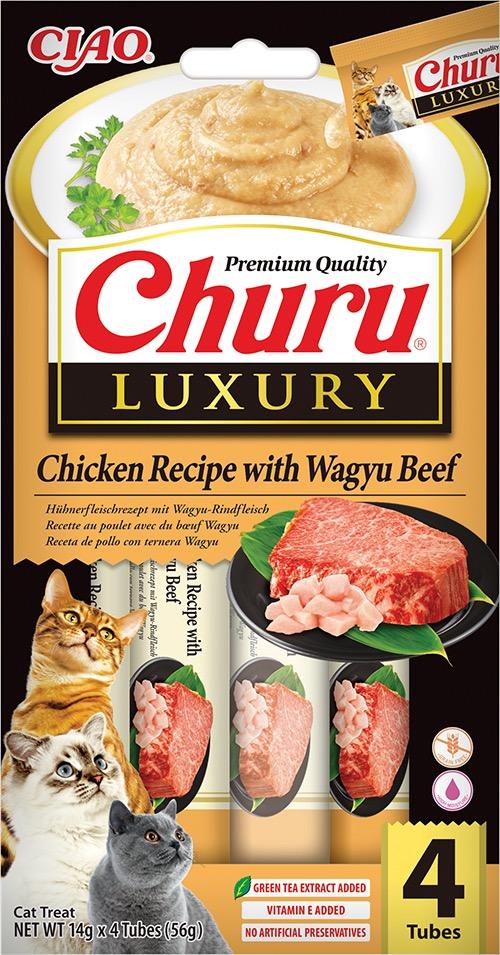 4262365731845.jpg Churu Luxury kassimaius kana ja Wagyu veiselihaga 4x14g - Image 1