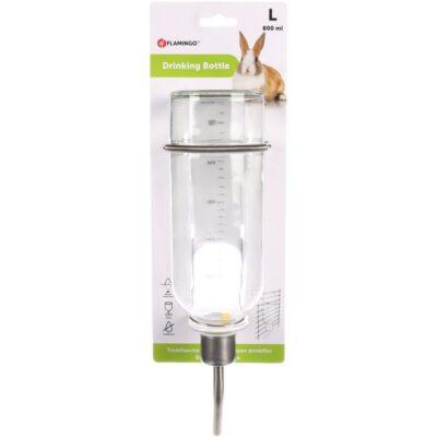 Flamingo klaasist joogipudel närilistele 800ml