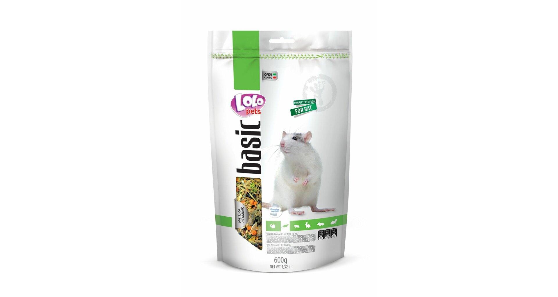 5904479701541.jpg LoLo Pets Foody täissööt rottidele 600g - Image 1