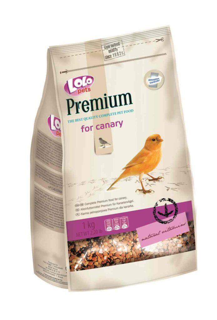 LoLo Pets Premium täissööt kanaarilindudele 1kg