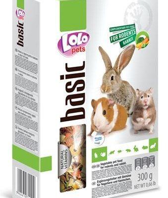LoLo Pets Foody täiendsööt närilistele köögiviljadega 300g