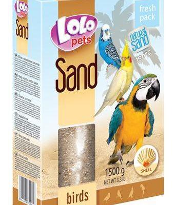 LoLo Pets merekarpidega puuriliiv lindudele 1,5kg