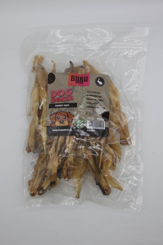 Bubu Pets koeramaius kuivatatud küüliku kõrvad 300g