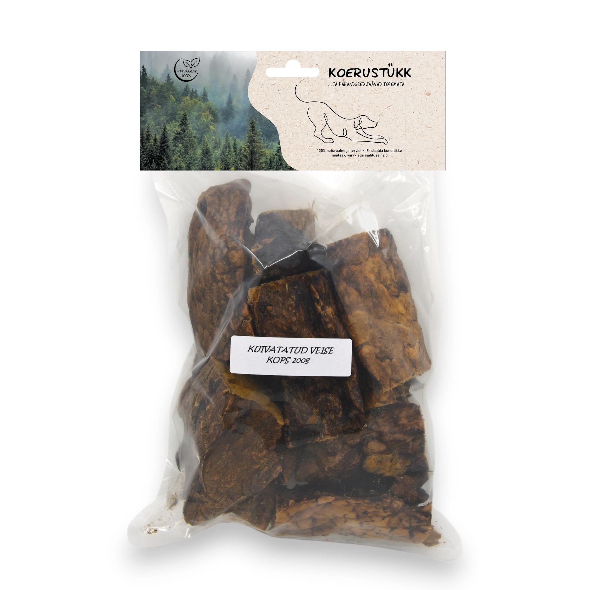 722777194248.jpg Koerustükk veise kopsud koerale 200g - Image 1