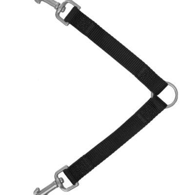Freedog must nailonist kahe koera rihm Duo 15mm x 17cm