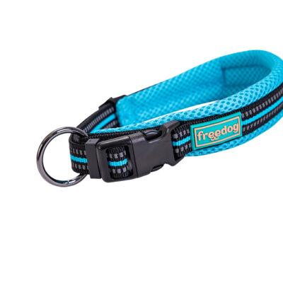 Freedog Soft-Sport türkiissinine nailonist kaelarihm 15mm x 35/50cm