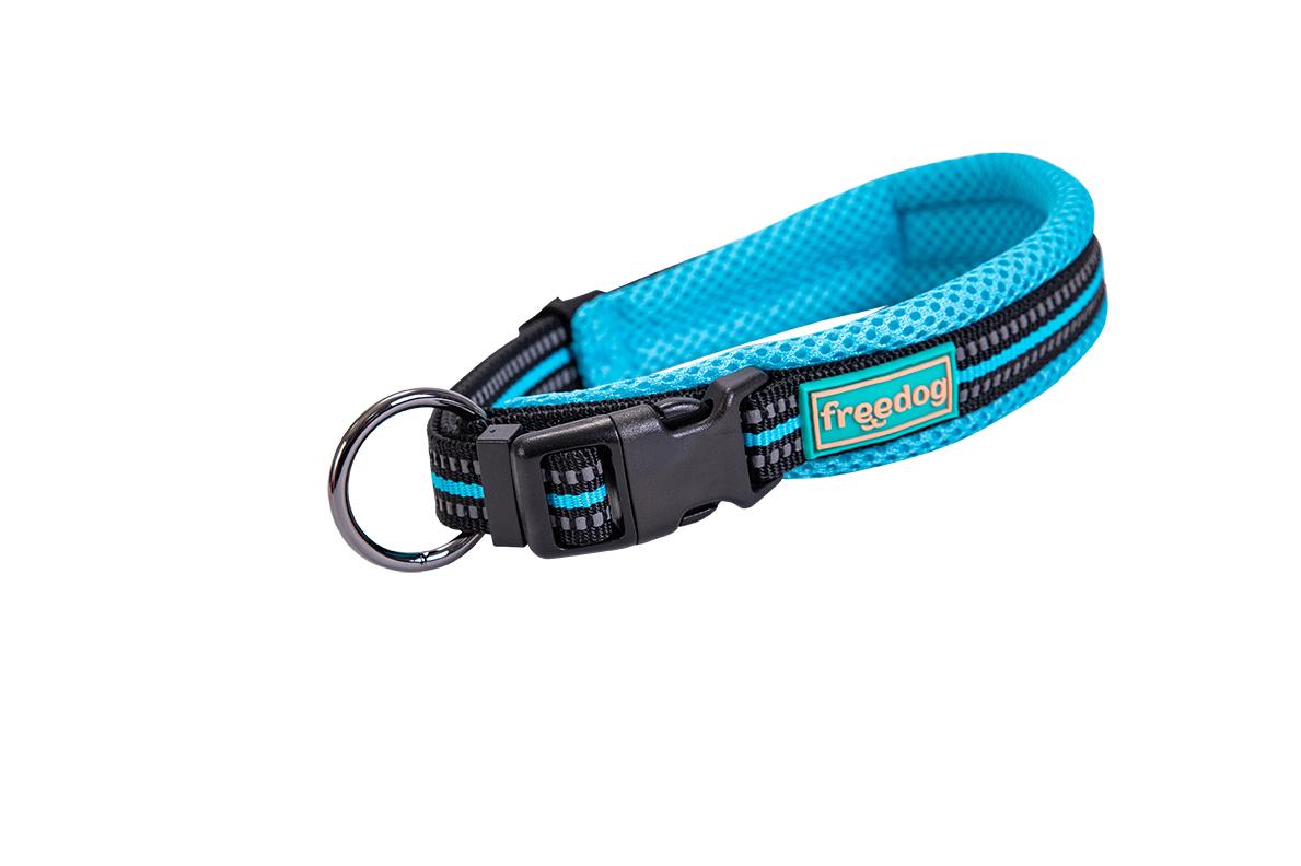 8429083031466.jpg Freedog Soft-Sport türkiissinine nailonist kaelarihm 15mm x 35/50cm - Image 1