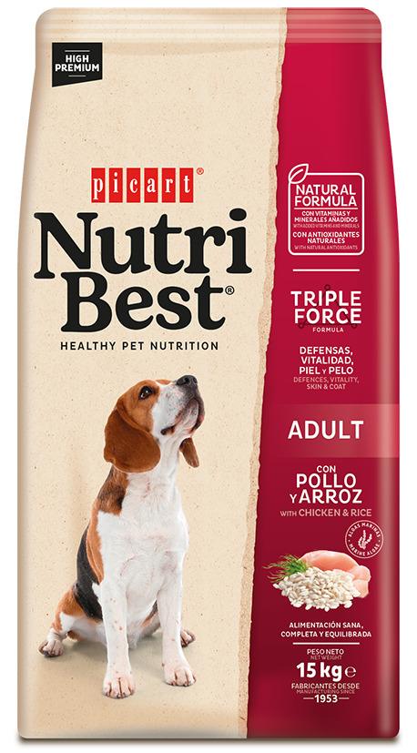 8436011151172.jpg Nutribest Adult Chicken & Rice koeratoit 15kg - Image 1