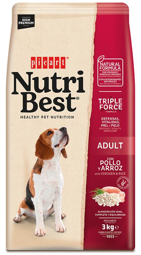 8436011151844.jpg Nutribest Adult Chicken & Rice koeratoit 3kg - Image 1