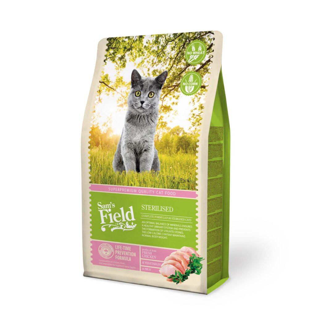 Sam’s Field Sterilised kassitoit 2,5kg