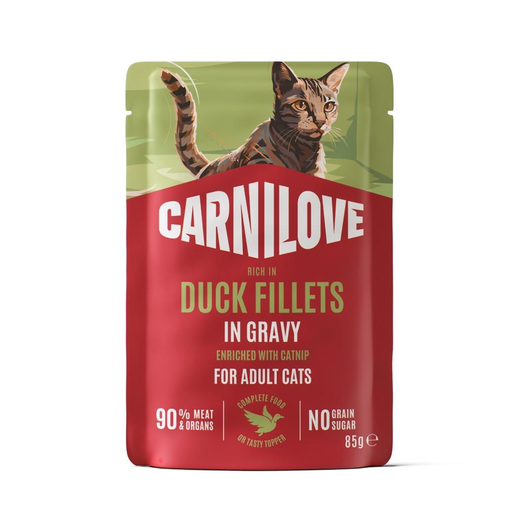 8595602582693.jpg Carnilove Duck Gravy with Catnip märgtoit kassidele 85g - Image 1