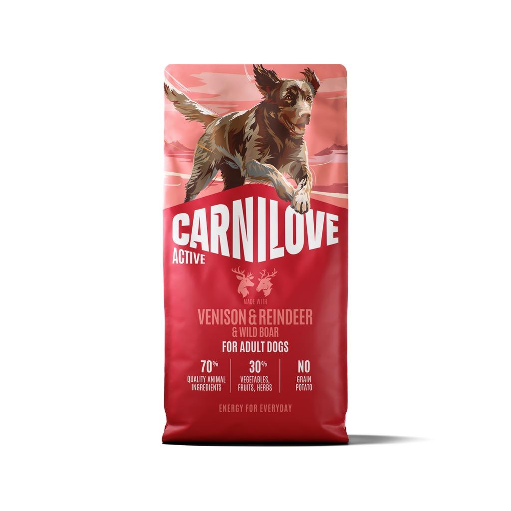 8595602581214.jpg Carnilove Active Venison & Reindeer & Wild Boar koeratoit 12kg - Image 1
