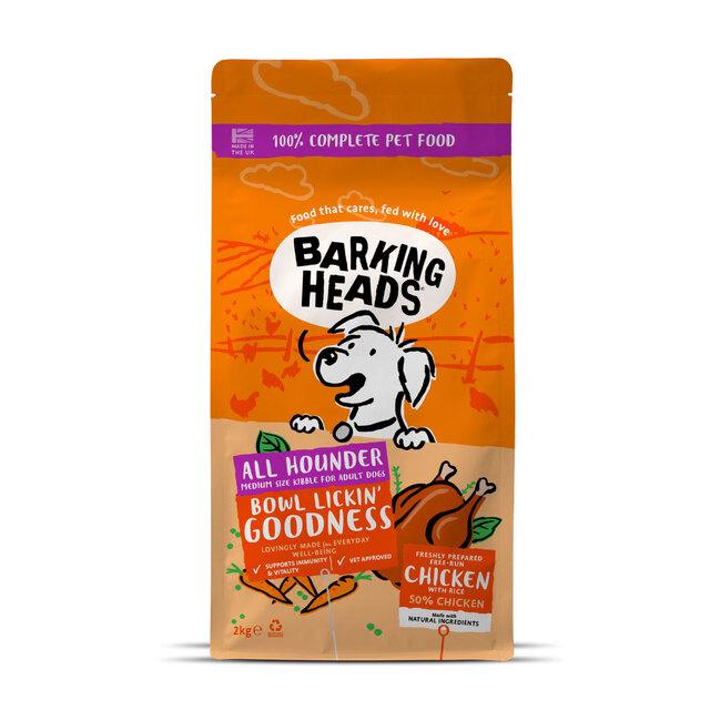 124445.jpg Barking Heads Bowl Lickin Goodness koera kuivtoit kanaga, 2 kg - Pilt 1