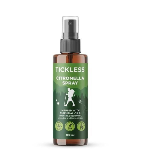 288524.jpg TICKLESS PUUGI- JA KIRBUVASTANE SPREI CITRONELLA INIMESTELE 100 ML - Pilt 1