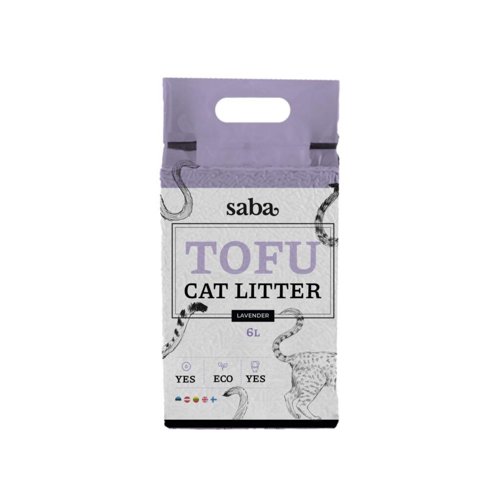 SABA lavendlilõhnaline tofu kassiliiv 6L