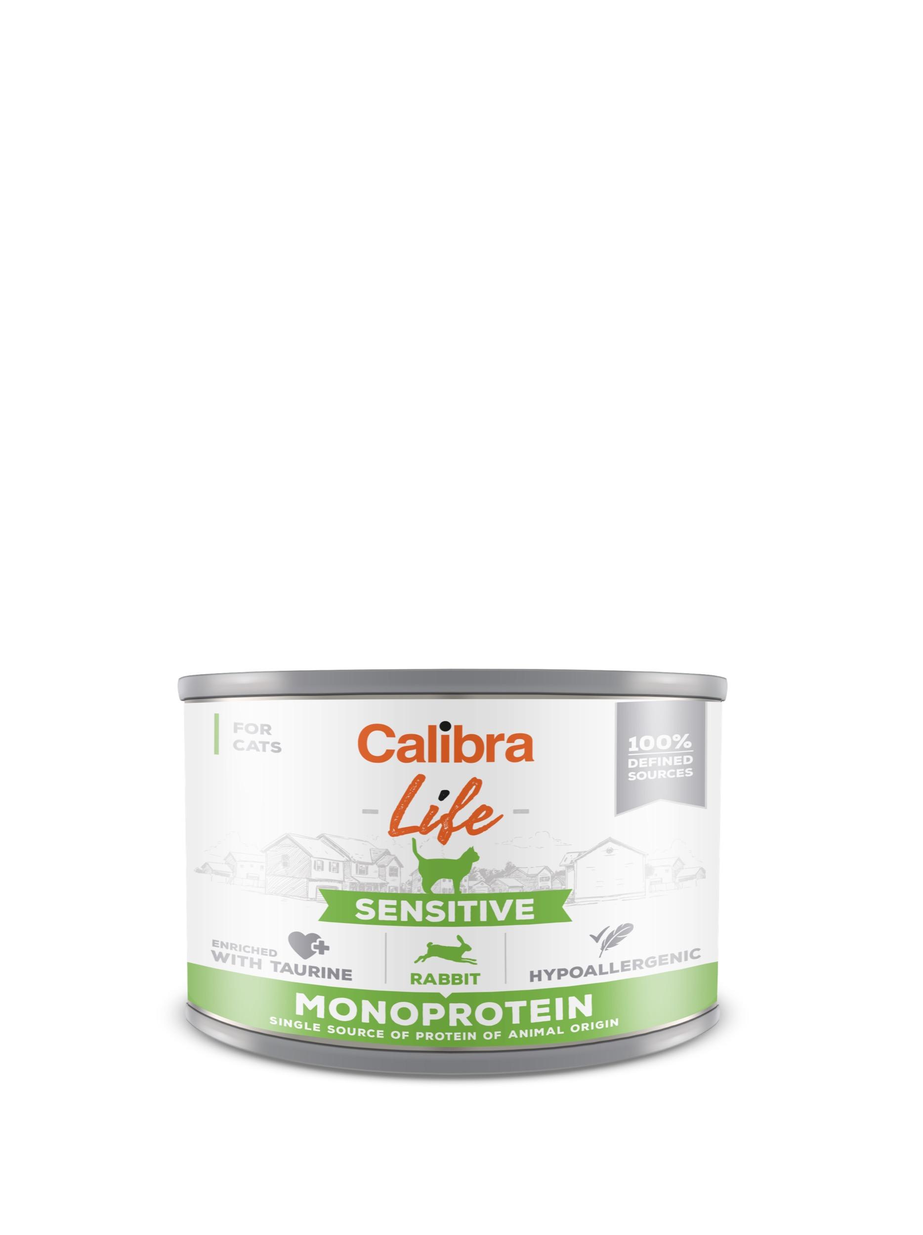 8594062080251-1.jpg Calibra Life Sensitive Rabbit konserv kassidele 200g - Pilt 1