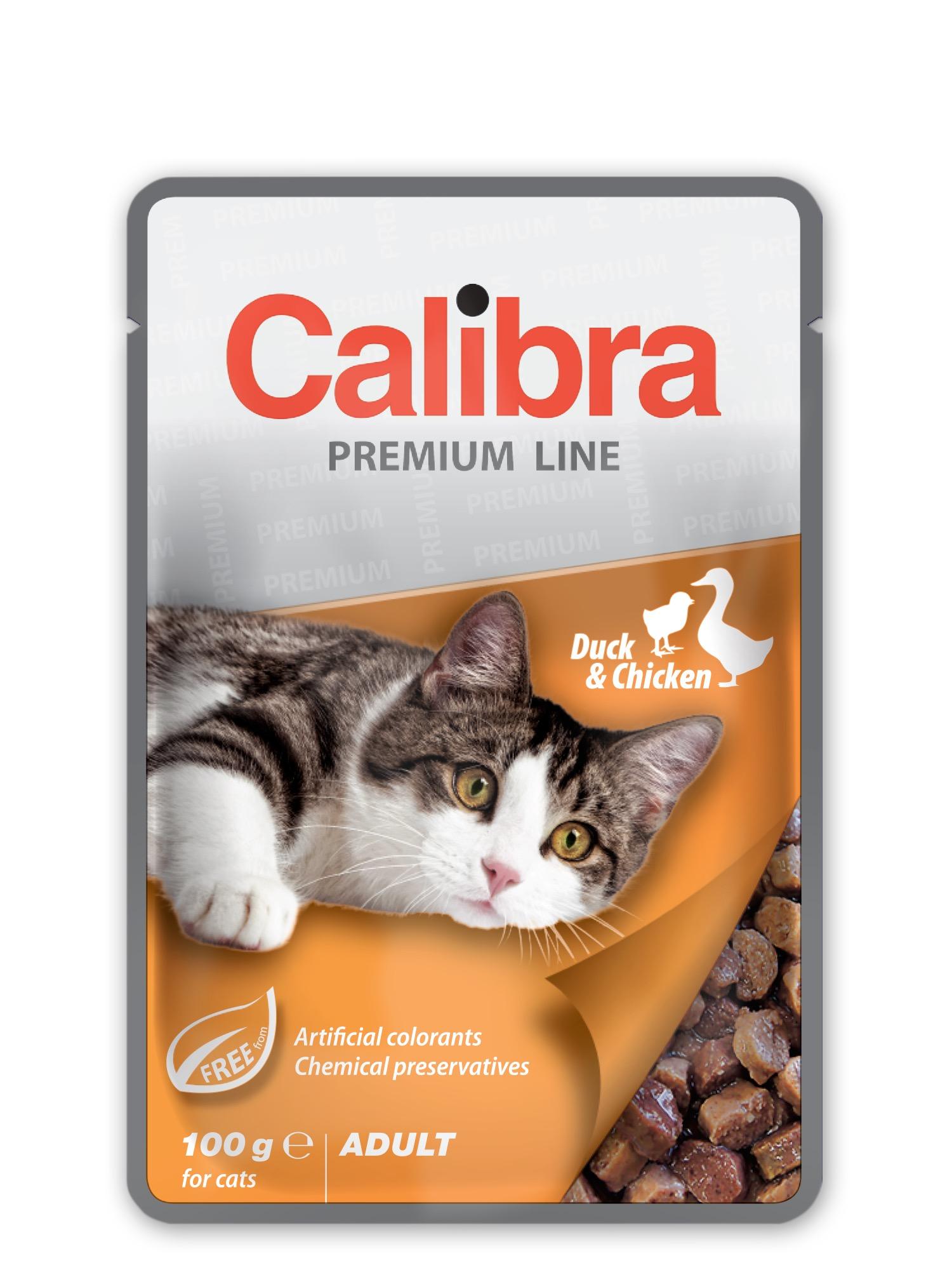 8594062084839.jpg Calibra Premium Duck & Chicken märgtoit kassidele 100g - Pilt 1