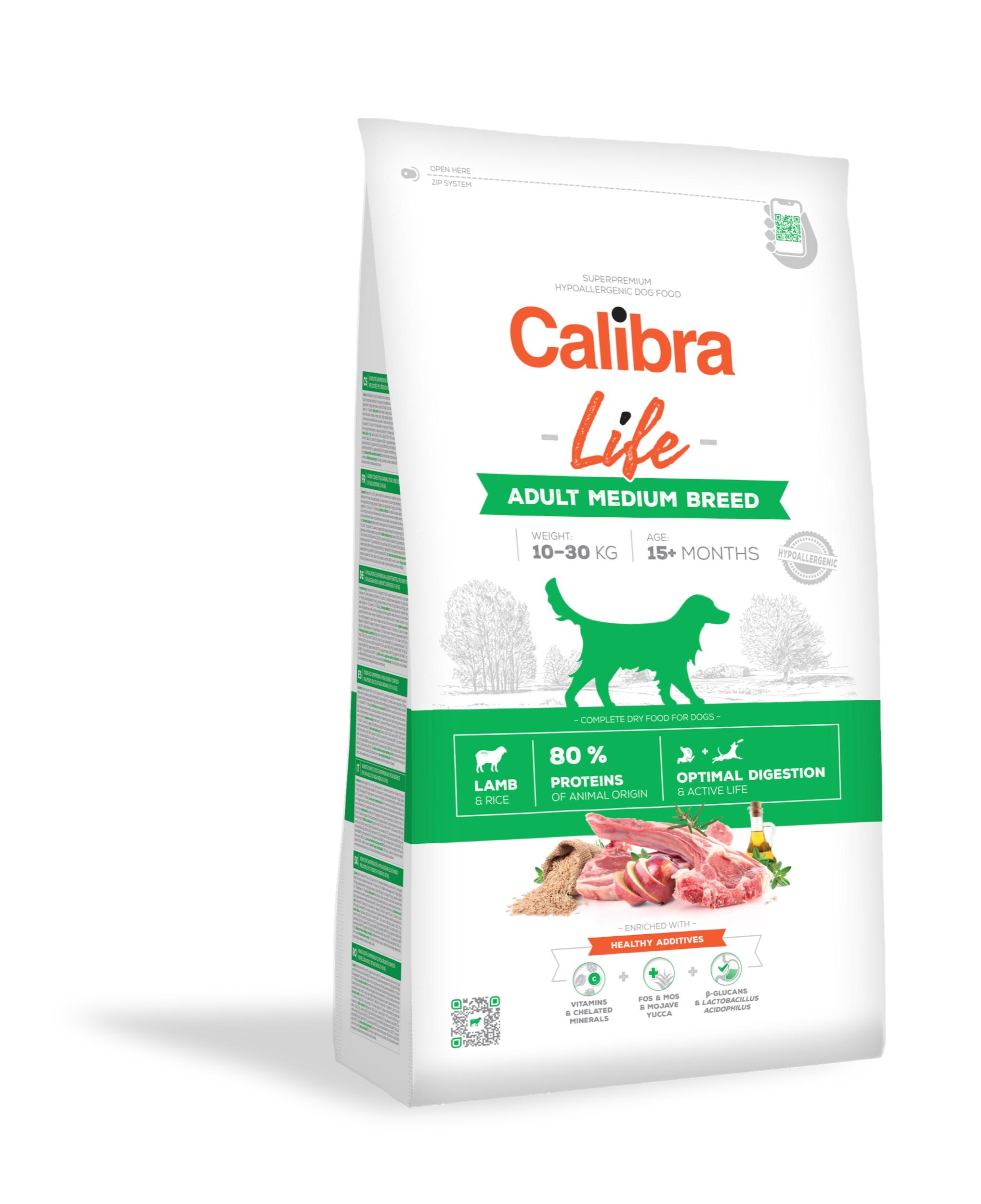 8594062086611-1.jpg Calibra Life Adult Medium Breed Lamb koeratoit 2,5kg - Pilt 1