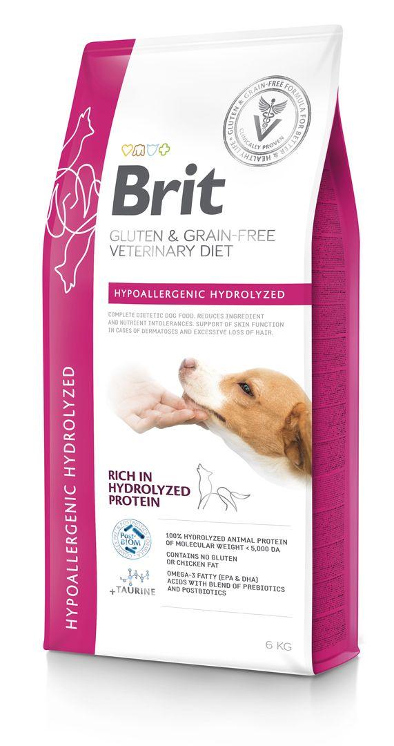 8595602574353.jpg Brit Veterinary Diet Hypoallergenic Hydrolyzed erisööt koertele 6kg - Pilt 1
