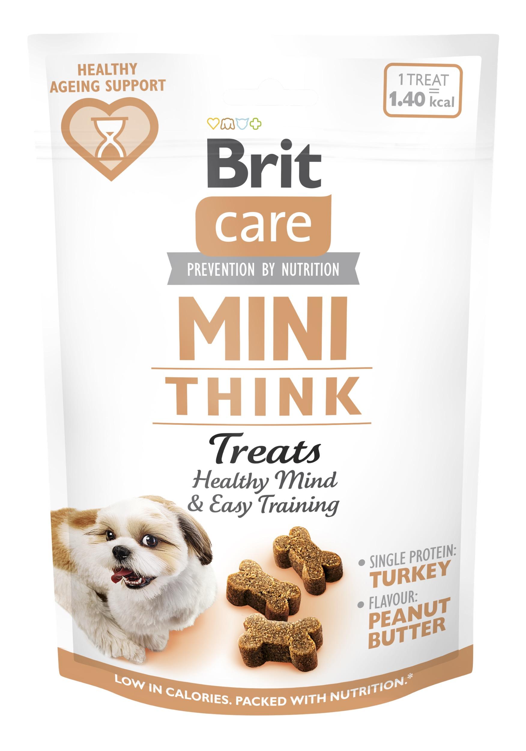 8595602578559.jpg Brit Care Mini Snack Think maiused koertele 50g - Pilt 1