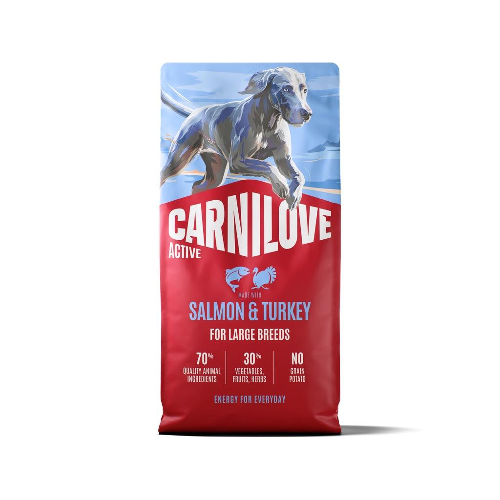 8595602581337.jpg Carnilove Active Salmon & Turkey Adult LB koeratoit 12kg - Pilt 1