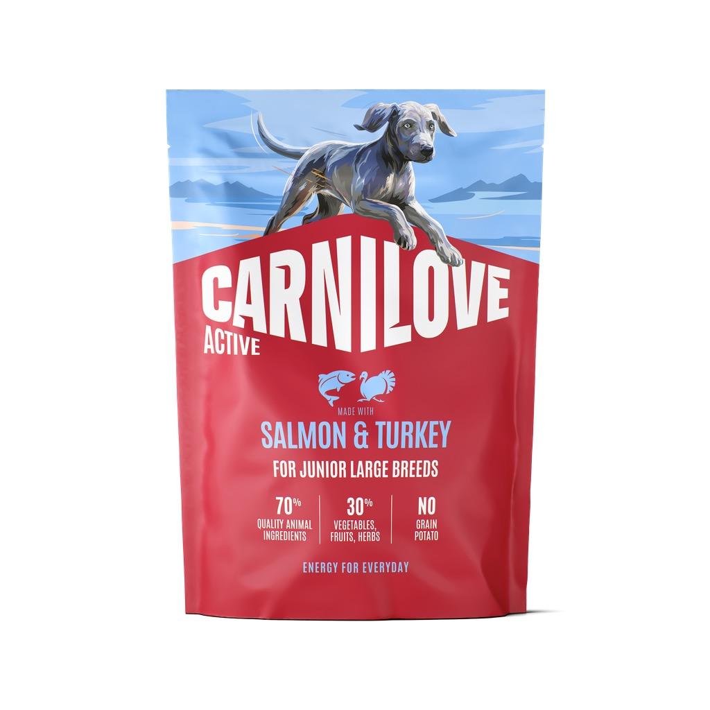 8595602581382.jpg Carnilove Active Salmon & Turkey Junior LB koeratoit 1,5kg - Pilt 1