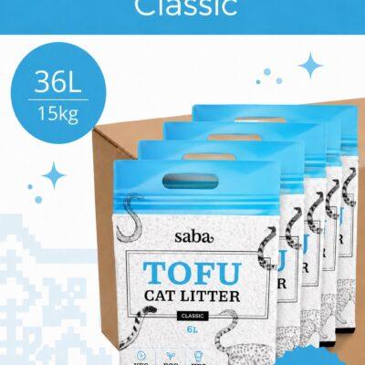 SABA lõhnatu tofu kassiliiv 36L