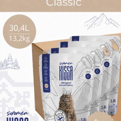 Suomen Kissa lõhnatu silikageelist kassiliiv 30,4L