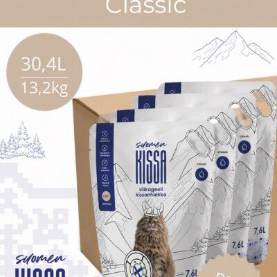 Suomen Kissa lõhnatu silikageelist kassiliiv 30,4L
