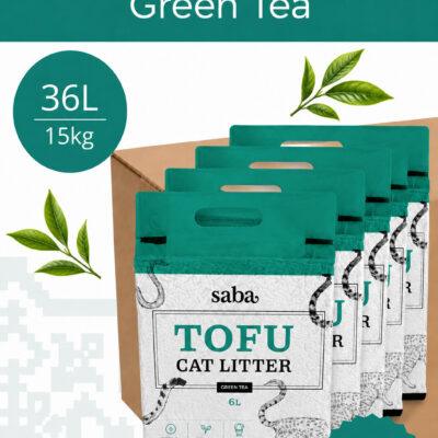 SABA rohelise tee lõhnaline tofu kassiliiv 36L