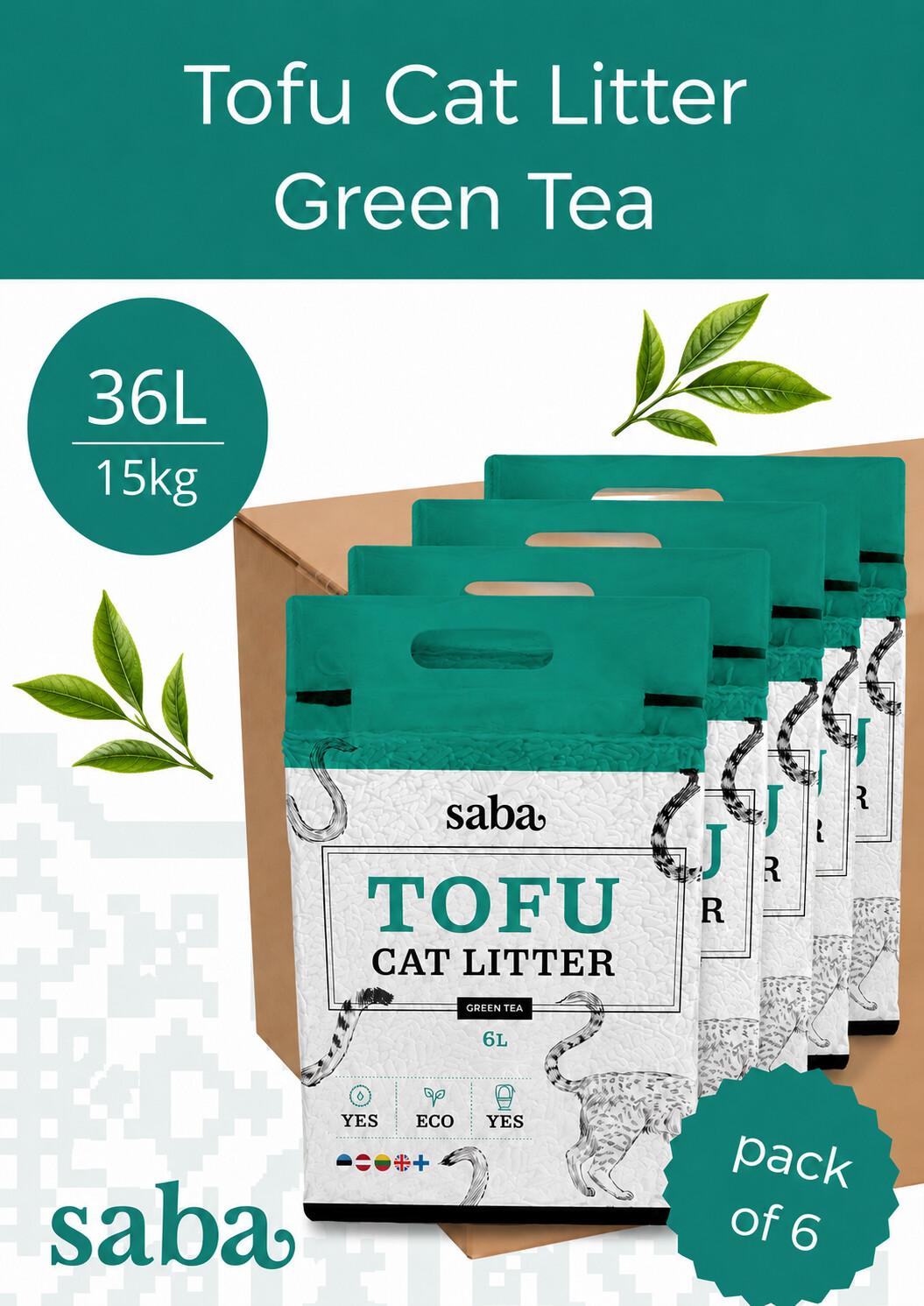 14745011022551.jpg SABA rohelise tee lõhnaline tofu kassiliiv 36L - Pilt 1
