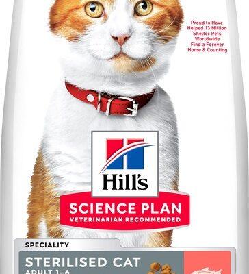 Hill’s Science Plan Sterilized Adult kassi täissööt lõhega 1,5kg