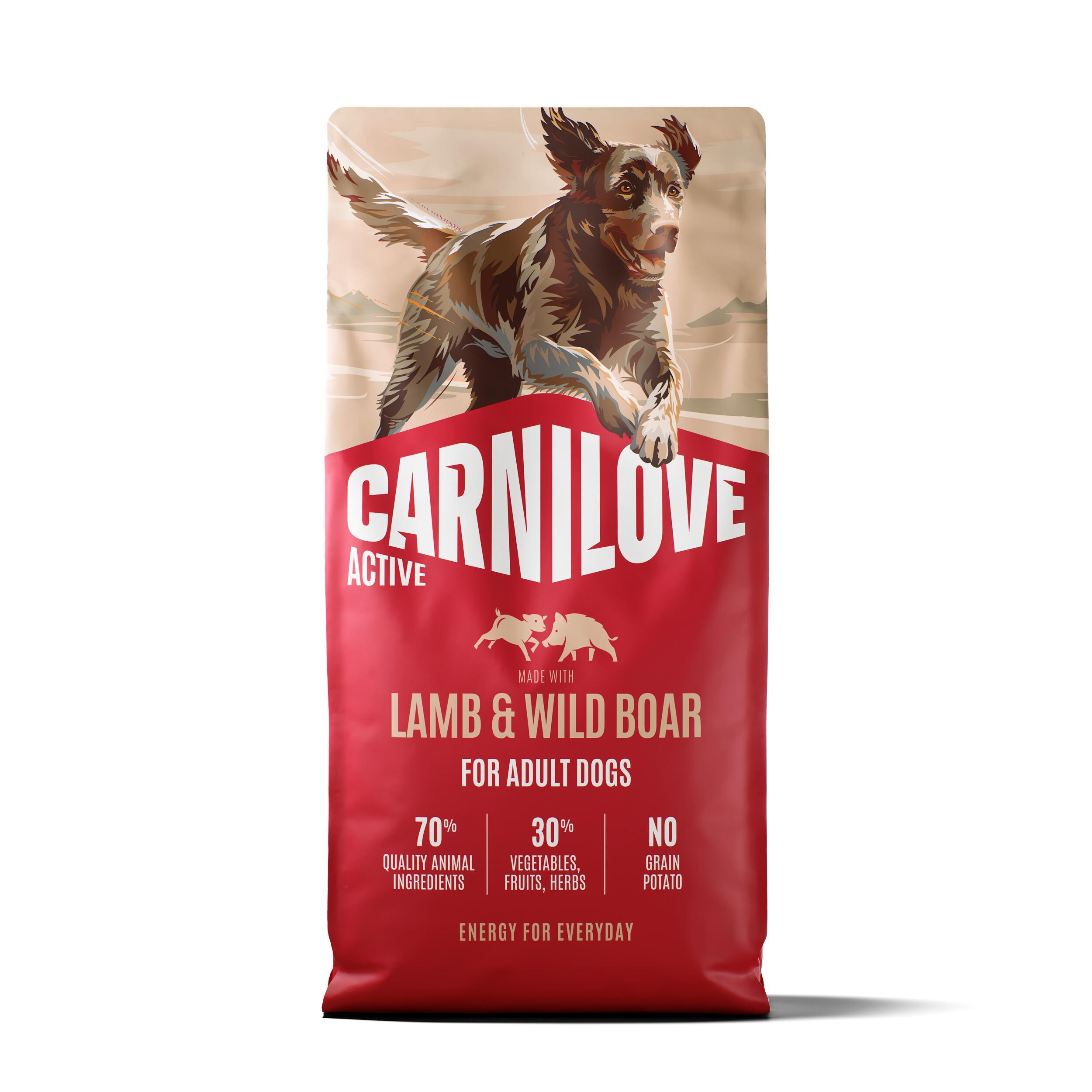 8595602581139.jpg Carnilove Active Lamb & Wild Boar Adult koeratoit 12kg - Pilt 1