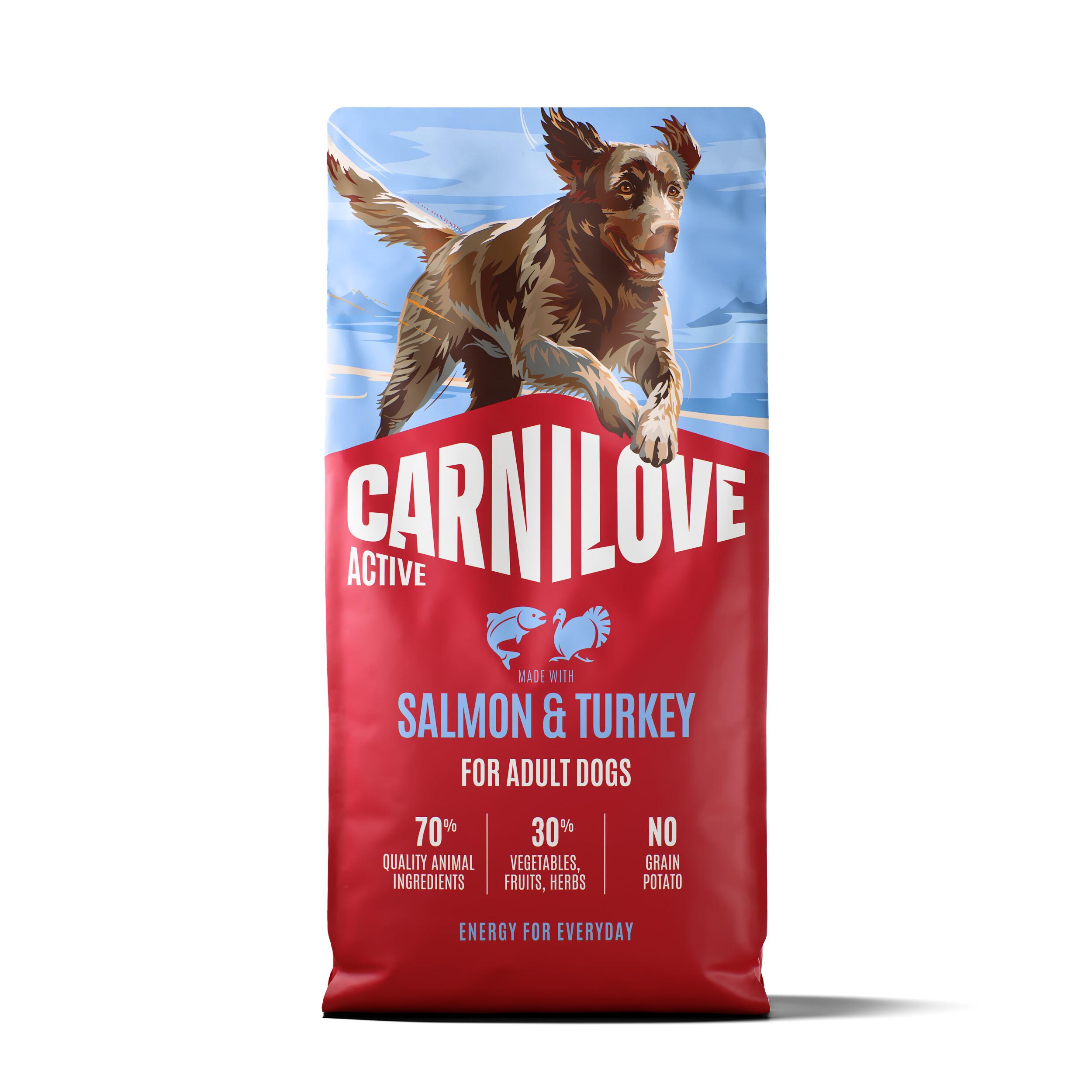 8595602581252.jpg Carnilove Active Salmon & Turkey Adult koeratoit 12kg - Pilt 1