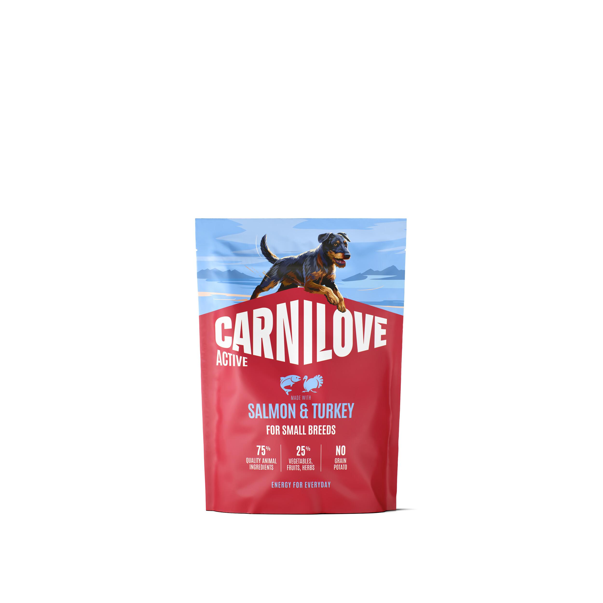 8595602581269.jpg Carnilove Active Salmon & Turkey Adult Small Breed koeratoit 1,5kg - Pilt 1