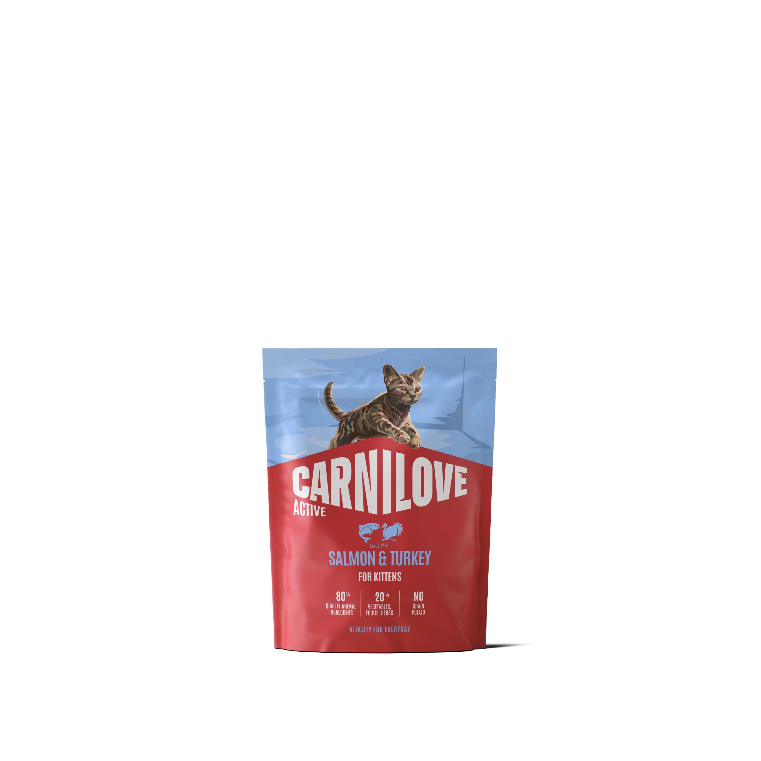 8595602581474.jpg Carnilove Active Salmon & Turkey Kitten kassitoit 0,4kg - Pilt 1