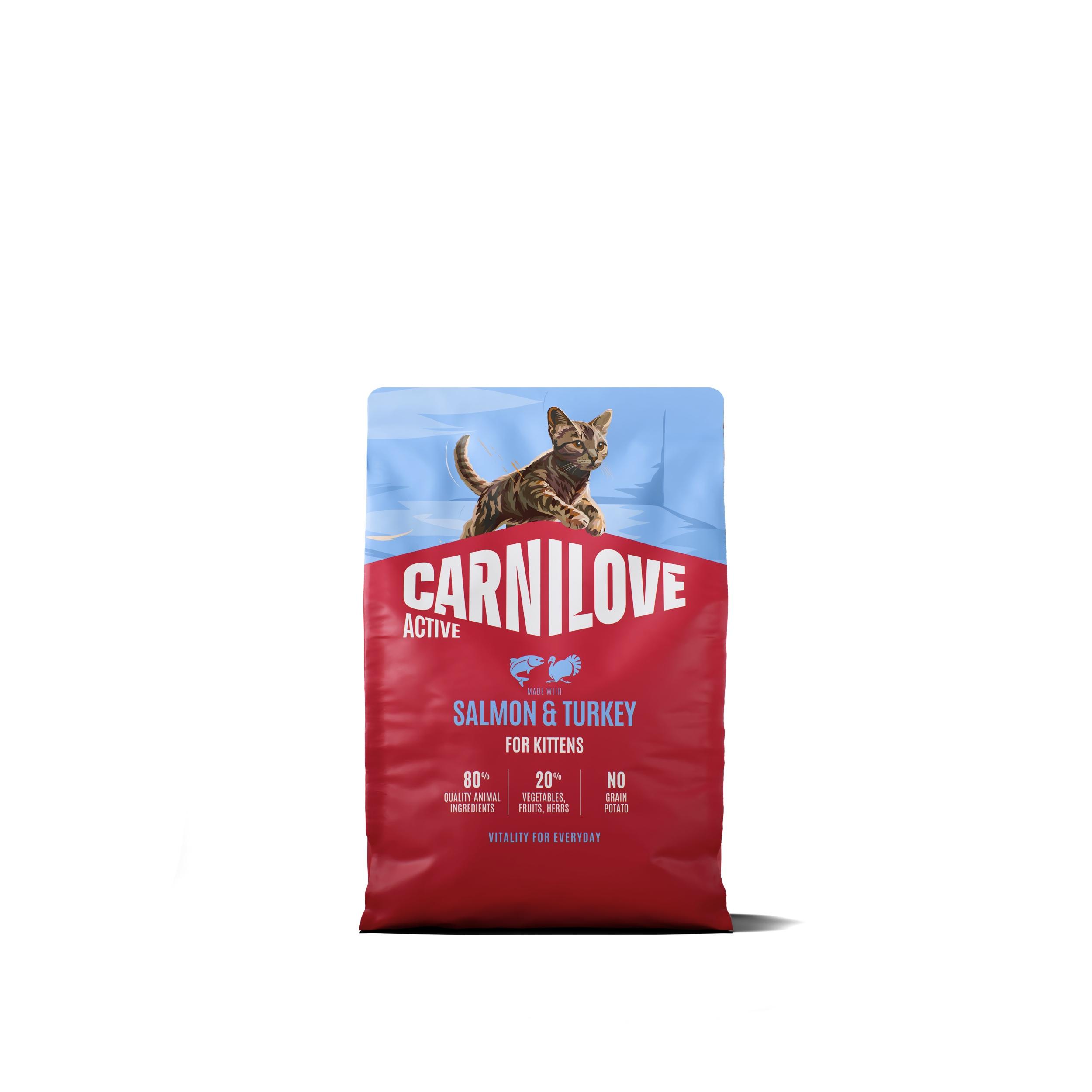 8595602581504.jpg Carnilove Active Salmon & Turkey Kitten kassitoit 2kg - Pilt 1