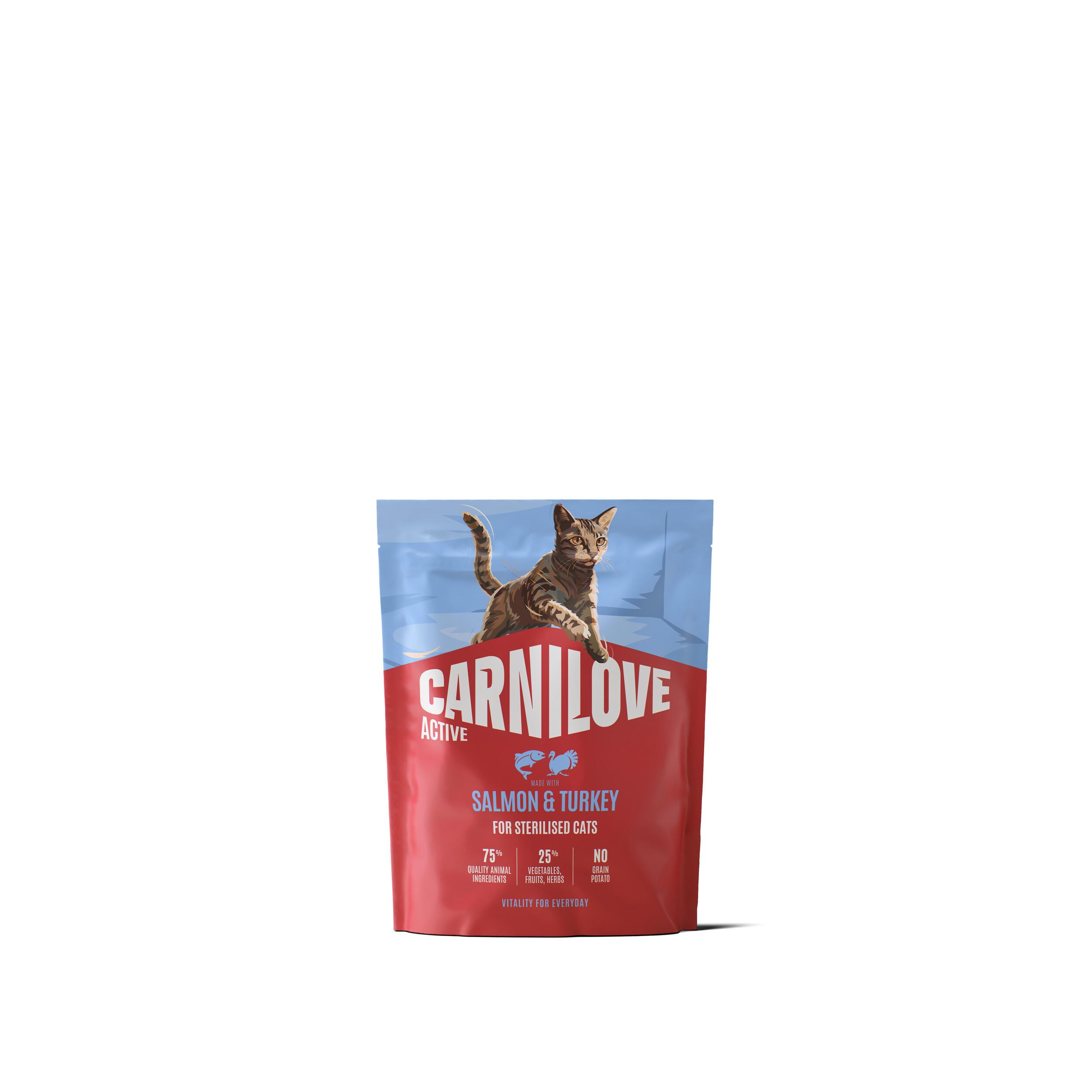 8595602581528.jpg Carnilove Active Salmon & Turkey Adult Sterilised kassitoit 0,4kg - Pilt 1
