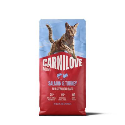 Carnilove Active Salmon & Turkey Adult Sterilised kassitoit 6kg