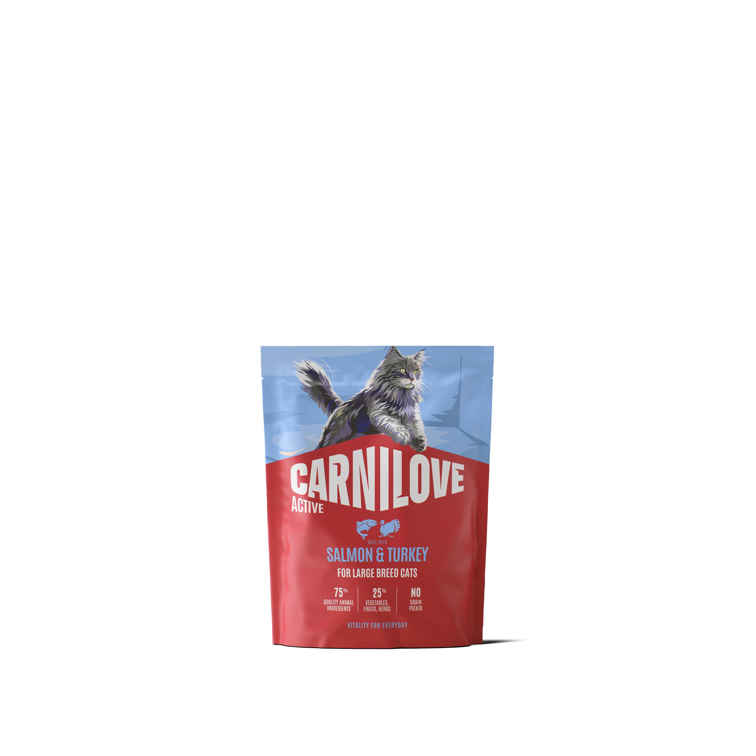 8595602581627.jpg Carnilove Active Salmon & Turkey Adult LB kassitoit 0,4kg - Pilt 1