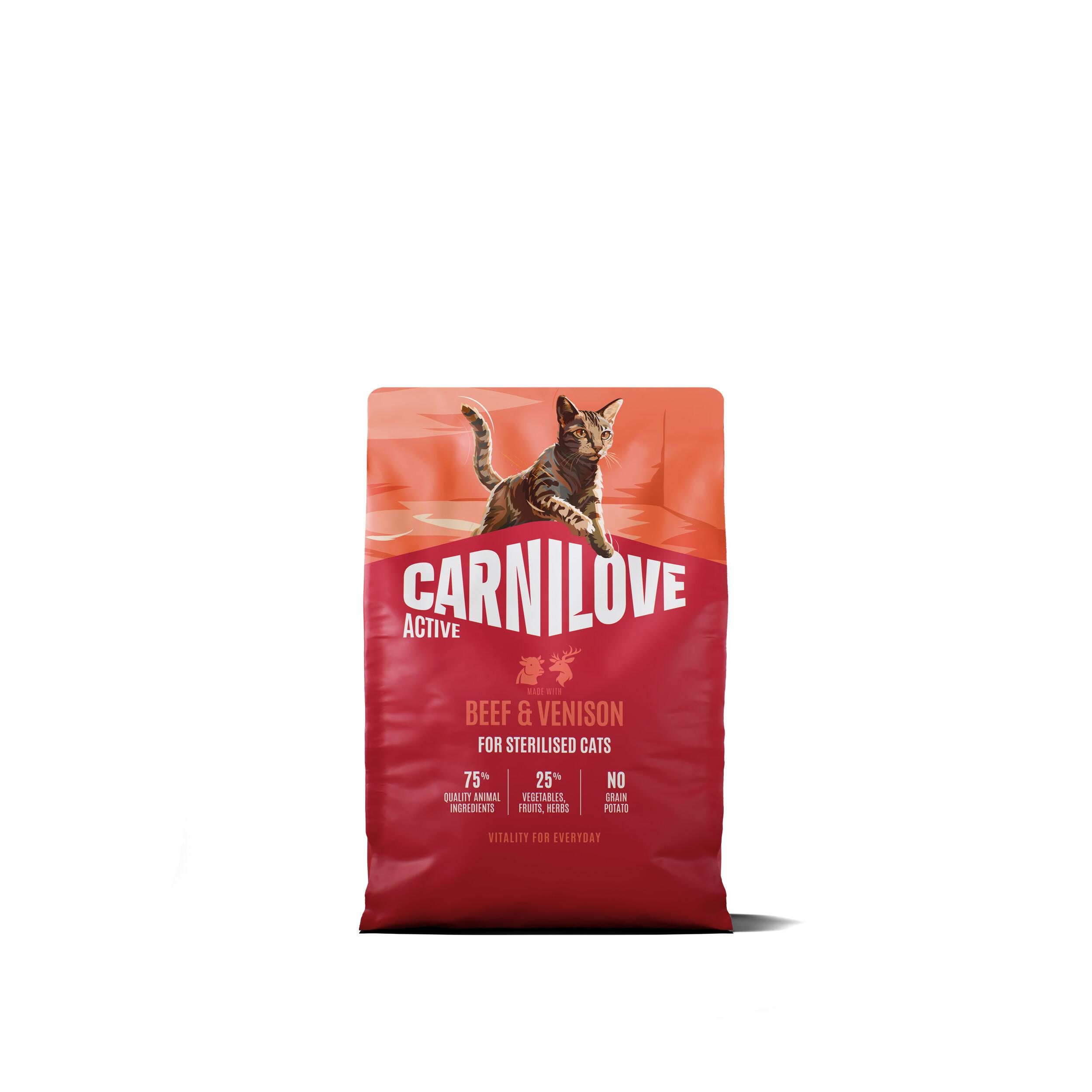 8595602581702.jpg Carnilove Active Beef & Venison Adult Sterilised kassitoit 2kg - Pilt 1