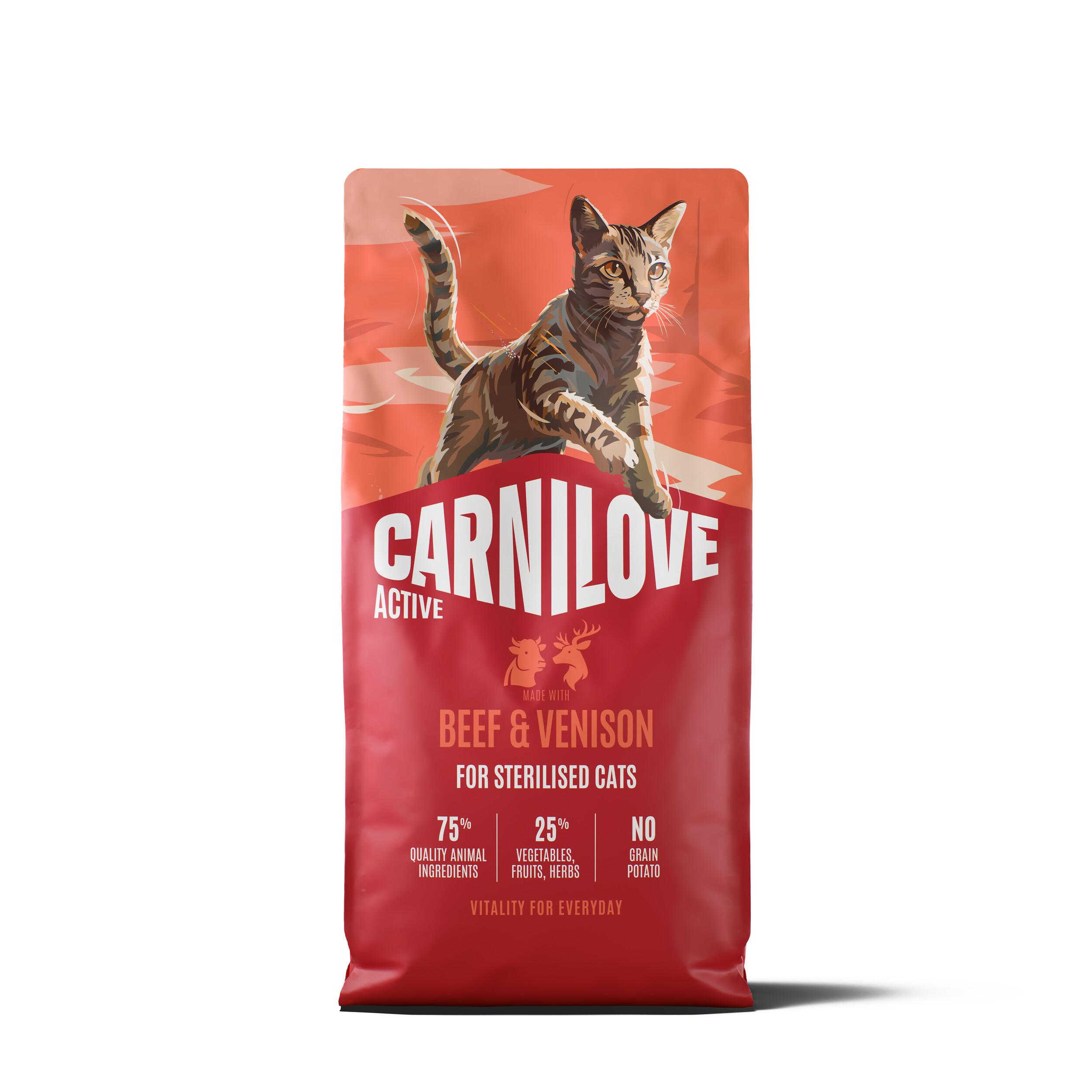 8595602581719.jpg Carnilove Active Beef & Venison Adult Sterilised kassitoit 6kg - Pilt 1
