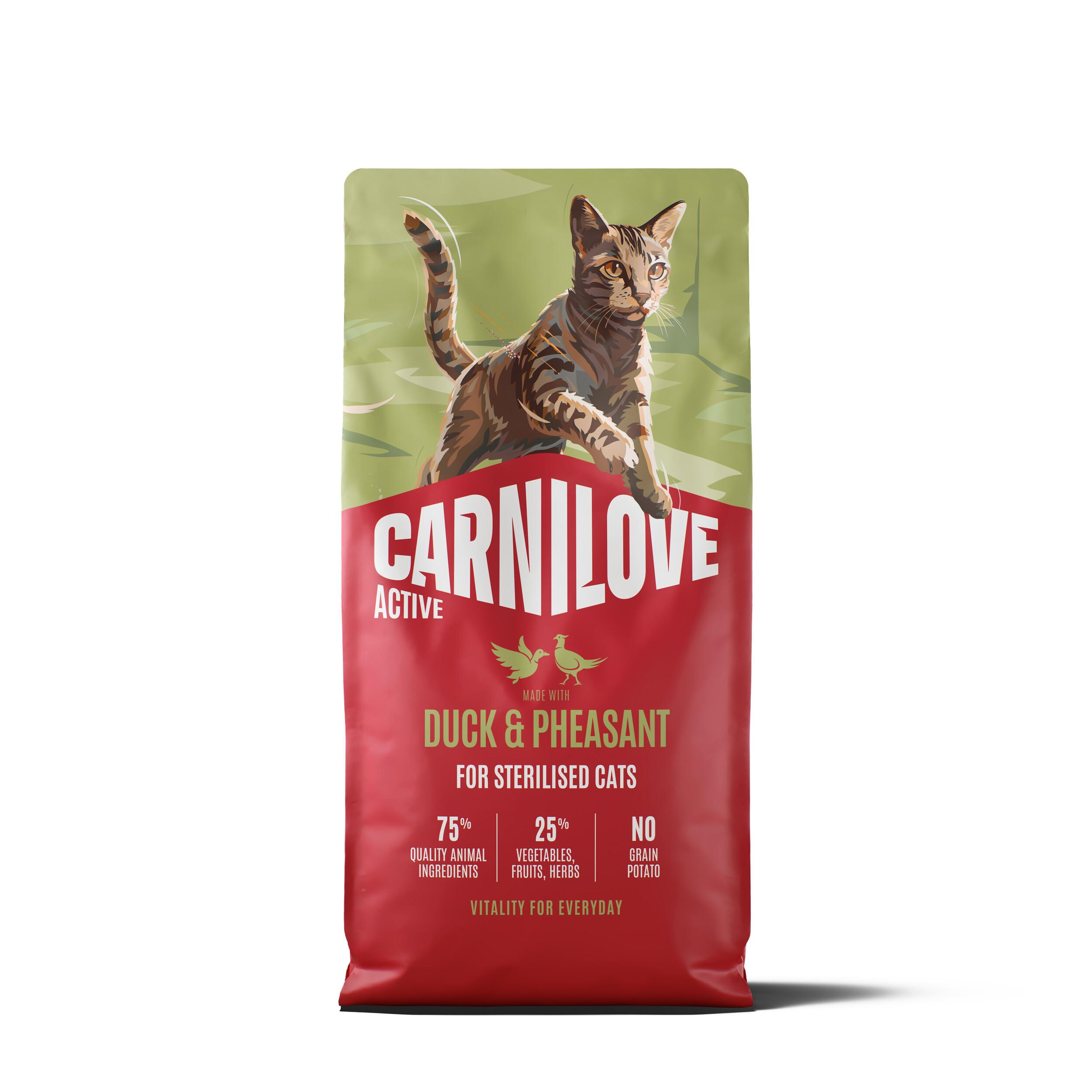 8595602581764.jpg Carnilove Active Duck & Pheasant Adult Sterilised kassitoit 6kg - Pilt 1