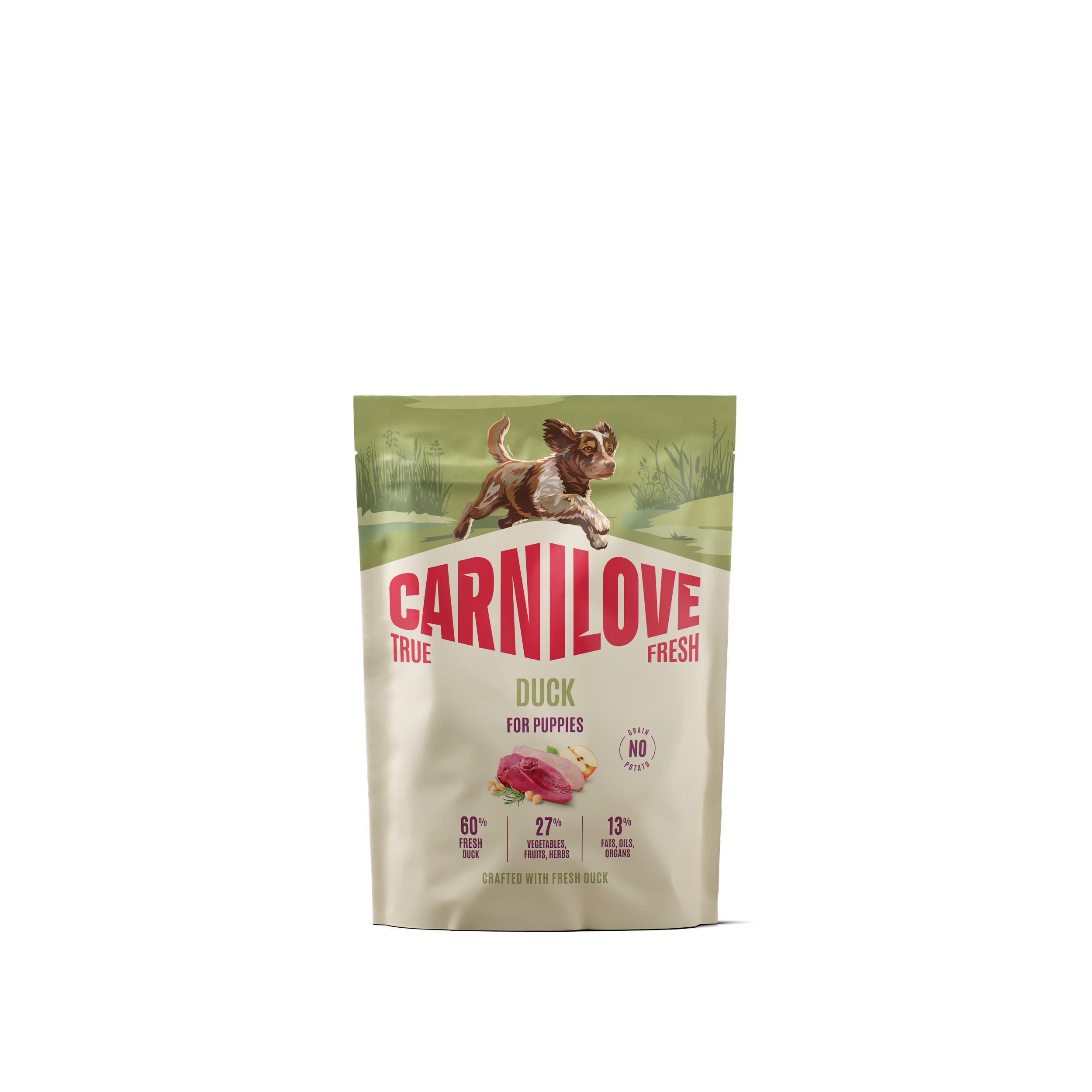 8595602582013.jpg Carnilove True Fresh Duck Puppy koeratoit 1,5kg - Pilt 1