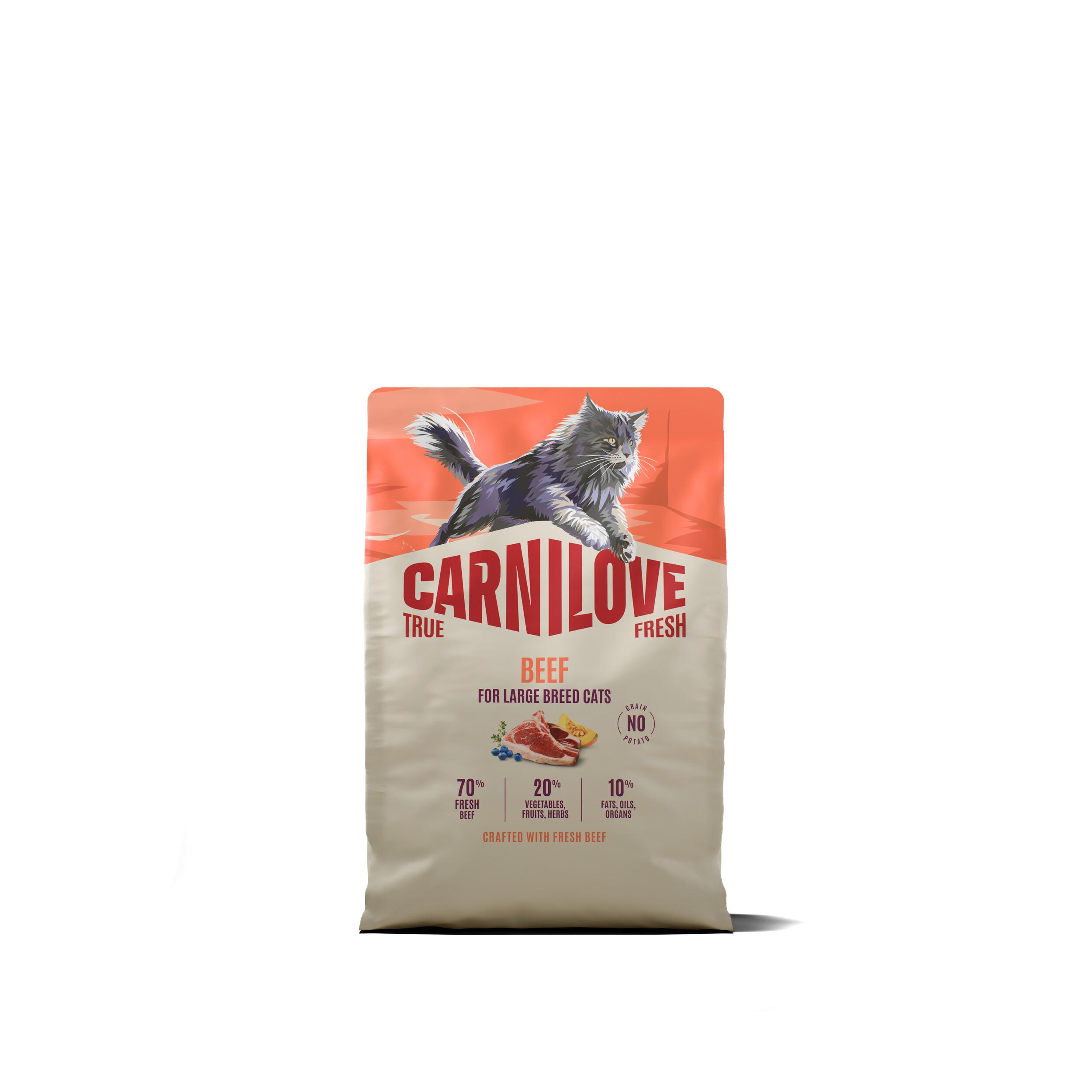 8595602582228.jpg Carnilove True Fresh Beef Adult LB kassitoit 2kg - Pilt 1
