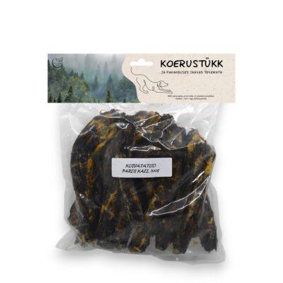 Koerustükk kuivatatud pardi kael koerale 500g